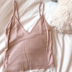 Brandy Melville Pink Crop Tank